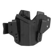 Odzież taktyczna i umundurowanie - DOUBLETAP GEAR - Kabura wewnętrzna Kydex Appendix IWB z ładownicą do Glock 19 - Czarna - miniaturka - grafika 1