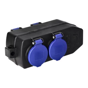 Rozgałęźnik czterokrotny bryzgoszczelny 4x2P+Z, 16A, IP44 OR-AE-13237(GS) schuko Orno - Przedłużacze i rozgałęźniki - miniaturka - grafika 1