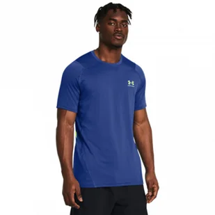Męska koszulka treningowa Under Armour UA HG Armour Ftd Graphic SS - niebieska - UNDER ARMOUR - Koszulki sportowe męskie - miniaturka - grafika 1
