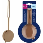 Smoczki uspokajające - Lovi Etui Na Smoczek Pojemnik Silikonowy Do Przechowywania Smoczków Z Elastycznym Uchwytem Brązowy Granola - miniaturka - grafika 1