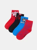 Skarpetki dla dzieci - Sinsay - Skarpetki 4 pack Spider-Man - czerwony - miniaturka - grafika 1