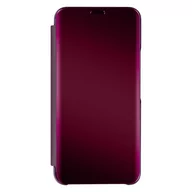 Etui i futerały do telefonów - Etui Folio Clear View do Galaxy S22 z obsługą wideo Flap Mirror w kolorze fioletowym - miniaturka - grafika 1