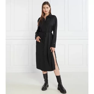 Calvin Klein Sukienka RECYCLED CDC BELTED SHIRT - Sukienki - miniaturka - grafika 1