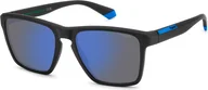 Okulary przeciwsłoneczne - Męskie okulary przeciwsłoneczne Polaroid PLD 2167/S MATTE BLACK/BLUE MIRRORED POLARIZED 56/18/145 - miniaturka - grafika 1