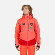 Kurtki narciarskie - Męska Kurtka ROSSIGNOL HERO BLACKSIDE JKT RLNMJ17_316 – Czerwony - miniaturka - grafika 1