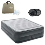 Materace turystyczne - Materac dmuchany z wbudowaną pompką, Intex, 203x152x56 cm - miniaturka - grafika 1
