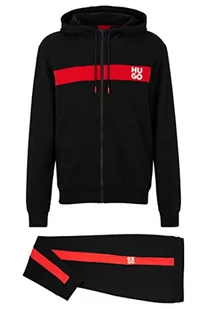 HUGO Męska bluza TracksuDapieDoaky_IN Sweatshirt, Black1, M - Bluzy męskie - miniaturka - grafika 1