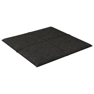 Panele ścienne, 12 szt., czarne, 30x30 cm, tkanina, 1,08 m² - Panele ścienne i boazeria - miniaturka - grafika 5