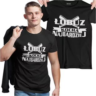 Koszulka dla chłopaka męża na walentynki z napisem Łobuz kocha najbardziej - Walentynki - miniaturka - grafika 1