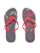 Klapki i japonki damskie - Havaianas Japonki 41454880602 Fioletowy - miniaturka - grafika 1