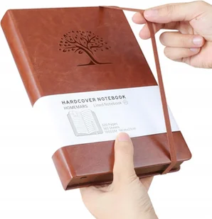 NOTES A5 NOTATNIK 320 STRON PAMIĘTNIK GRUBY NOTES BRĄZOWY 100 GSM 14 x 21cm - Notesy i bloczki - miniaturka - grafika 1