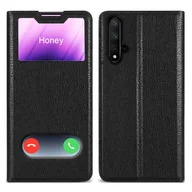 Etui i futerały do telefonów - Etui ochronne Cadorabo do Honor 20 / 20S / Huawei NOVA 5T w kolorze czarnym etui na telefon komórkowy etui na książkę - miniaturka - grafika 1