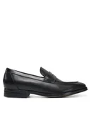 Półbuty męskie - Geox Lordsy U Rezzonico A U558QA 00043 C9999 Czarny - miniaturka - grafika 1