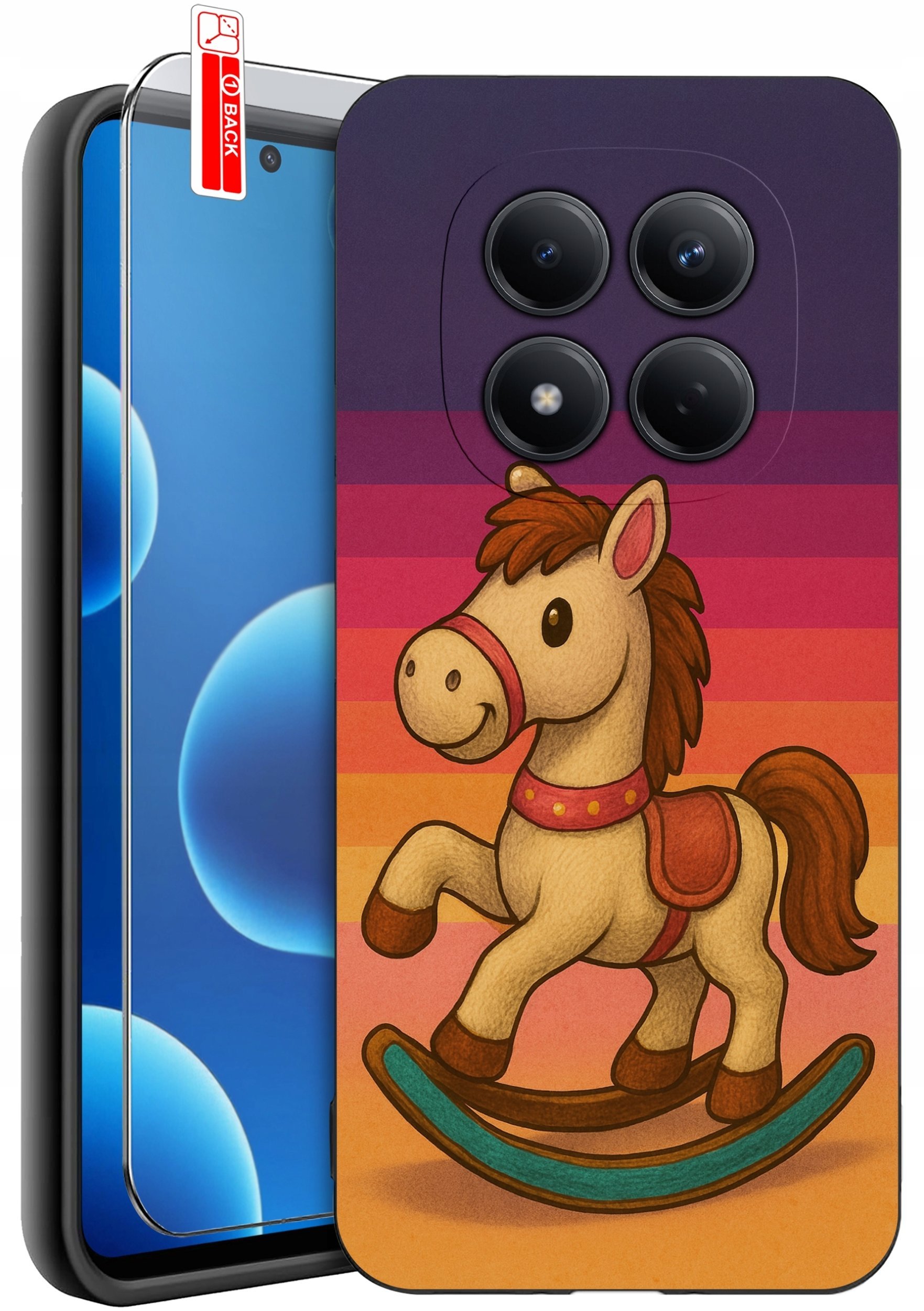 krainaGSM ETUI do Xiaomi Redmi Note 15 Pro 4G WZORY SILIKONOWE MATT CASE + SZKŁO