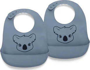 Nuuroo nuuroo - 2 śliniaki silikonowe z kieszonką Koala Bering Sea - Śliniaki i fartuszki - miniaturka - grafika 1