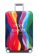 Walizki - POKROWIEC NA WALIZKĘ OCHRONNY DON'T TOUCH TĘCZA M - miniaturka - grafika 1