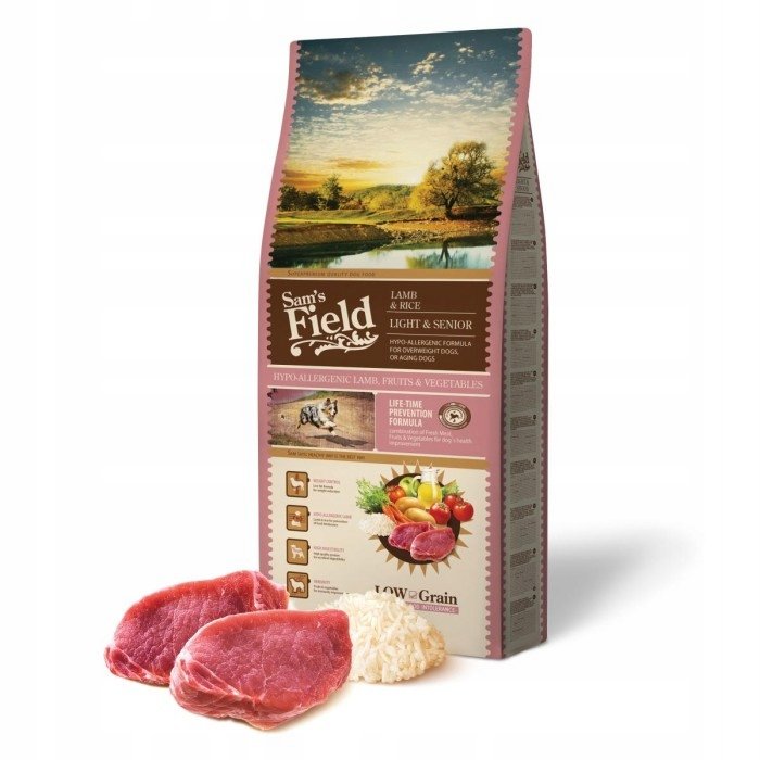 Sam`s Field Light & Senior Lamb & Rice, 13 kg