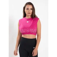 Koszulki sportowe damskie - Albion Duże rozmiary Crop Top - Różowy - miniaturka - grafika 1