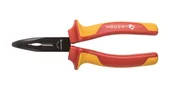 Kombinerki i obcęgi - Szczypce izolowane wygięte wydłużone 160mm profilowane na nakrętkę CrV VDE 1000V czerwone HOGERT - miniaturka - grafika 1