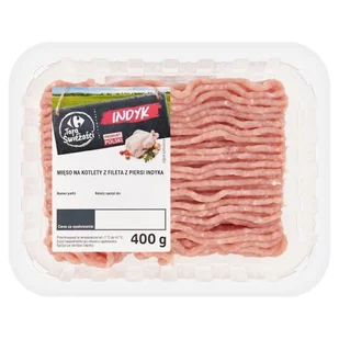Carrefour Targ Świeżości Mięso na kotlety z fileta z piersi indyka 400 g - Mięso świeże i mrożone - miniaturka - grafika 1