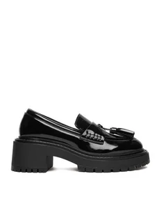 Badura Loafersy C-AVIANA-PM014-03 Czarny - Półbuty damskie - miniaturka - grafika 1