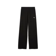 Spodnie damskie - Damskie Spodnie PUMA ESS ELEVATED HIGH-WAIST STRAIGHT LEG RIB PANT 68502501 – Czarny - miniaturka - grafika 1