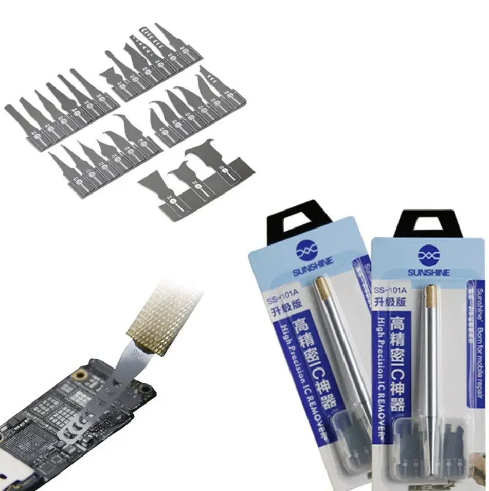 SUNSHINE SS-101A Profesjonalny otwierak / skrobak / nóż do usuwania kleju + zestaw 27 ostrzy