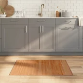 Dywany - Dywan prostokątny, naturalny, 70x100 cm, bambusowy - miniaturka - grafika 1