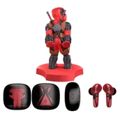 Figurki dla dzieci - Exquisite Gaming - Słuchawki bezprzewodowe Marvel Deadpool z mini figurką - miniaturka - grafika 1