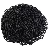 Pozostałe narzędzia ogrodowe - vidaXL Lumarko Łańcuch ostrzegawczy, czarny, 100 m, 4 mm, plastikowy 150930 - miniaturka - grafika 1