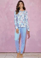 Piżamy damskie - Piżama Ginny 3237 Biało-Niebieska - miniaturka - grafika 1