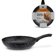 Patelnie - DUŻA PATELNIA INDUKCJA gaz non-stick patelnia MARMUROWA NIEPRZYWIERAJĄCA 28cm Siro Silver Konighoffer - miniaturka - grafika 1