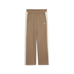 Damskie Spodnie PUMA T7 ALWAYS ON STRAIGHT TRACK PANTS OP 62979793 – Brązowy - Spodnie damskie - miniaturka - grafika 1