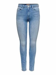 Spodnie damskie - ONLY jeansy damskie, jasnoniebieski (light blue denim), 28W / 30L - grafika 1