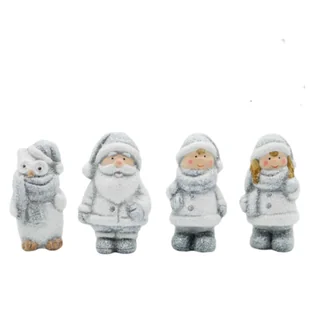 Figurka ceramiczna 3,8 x 3,2 x 7 cm mix - Ozdoby bożonarodzeniowe - miniaturka - grafika 1