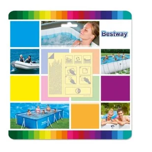 Zestaw 10 łatek 6,5 x 6,5 cm BESTWAY - Akcesoria do basenów - miniaturka - grafika 1