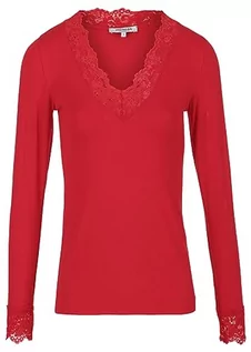 Koszulki i topy damskie - Morgan Damska koszulka z długim rękawem, czerwony (Tango Red 500), S - grafika 1