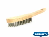 Narzędzia warsztatowe - Szczotka drewniana druciana 4-rzędowa ręczna z drutem stalowym - OSBORN (0001 152 134) - miniaturka - grafika 1