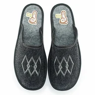 Kapcie męskie - NOWO, Pantofle męskie, Kapcie w haft w romby, rozmiar 46 - miniaturka - grafika 1