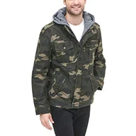 Kurtki męskie - Levi's Męska kurtka z kapturem Four-Pocket Hooded, kamuflaż, XXL - miniaturka - grafika 1