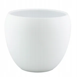 Donica Leon ceramiczna biała śr. 21cm - Donice - miniaturka - grafika 1