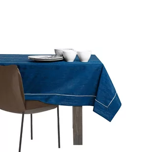 Obrus Vesta Indygo Tłoczony Nowoczesny 110x200 AmeliaHome - TCLOTH/AH/VESTA/BRD/PPG/INDIGO/110X200 - Obrusy i serwetki - miniaturka - grafika 4