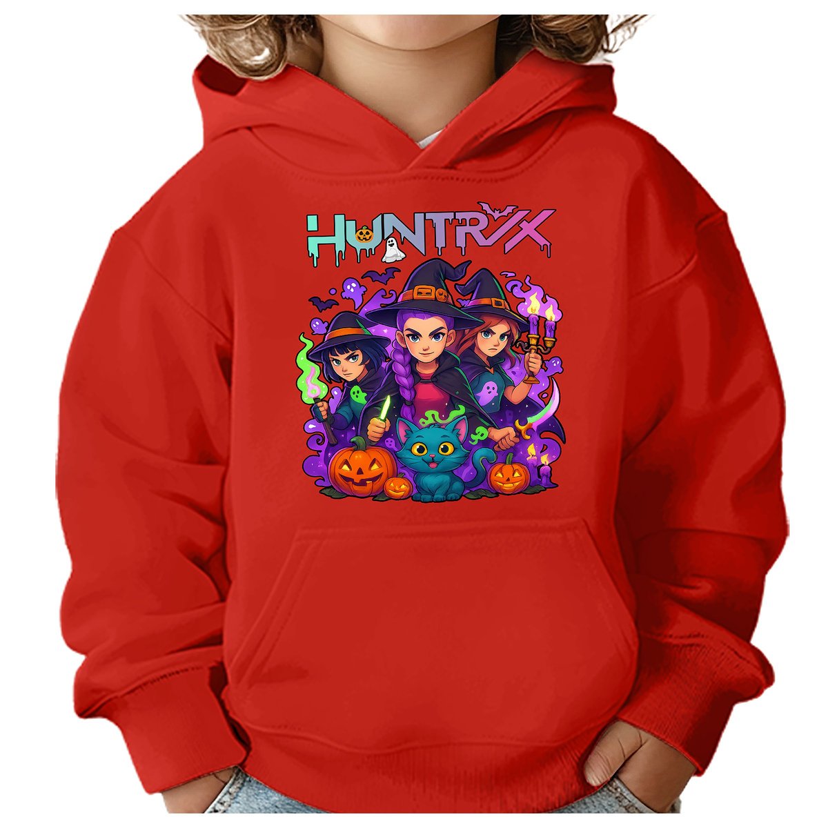 BLUZA DZIECIĘCA HUNTRIX HALLOWEEN 134-140 Z KAPTUREM BAWEŁNIANA JAKOŚĆ