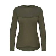 Koszulki i topy damskie - Koszulka damska termiczna Merino Wool khaki, rozmiar XXL - miniaturka - grafika 1