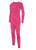 Odzież sportowa dziecięca - Komplet Bielizny Termoaktywnej Dziecięcej Viking Riko 48 różowo-żółty - miniaturka - grafika 1