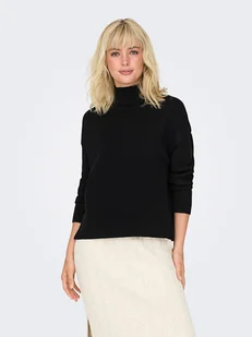 ONLY Sweter "Bari" w kolorze czarnym - Swetry damskie - miniaturka - grafika 1