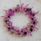 Dekoracje domu - Wianek z suszonych kwiatów - miniaturka - grafika 1