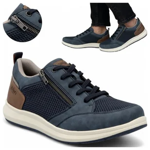 Buty Męskie Półbuty Lekkie Wiosenne RIEKER Wygodne Sportowe Oddychające Buty Męskie Półbuty Lekkie Wiosenne RIEKER 45 Wygodne Sportowe Oddychające - Półbuty męskie - miniaturka - grafika 1