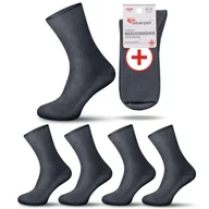 Skarpetki męskie - 5X Skarpety bawełniane BEZUCISKOWE medyczne Art. 02 Skarpol - miniaturka - grafika 1
