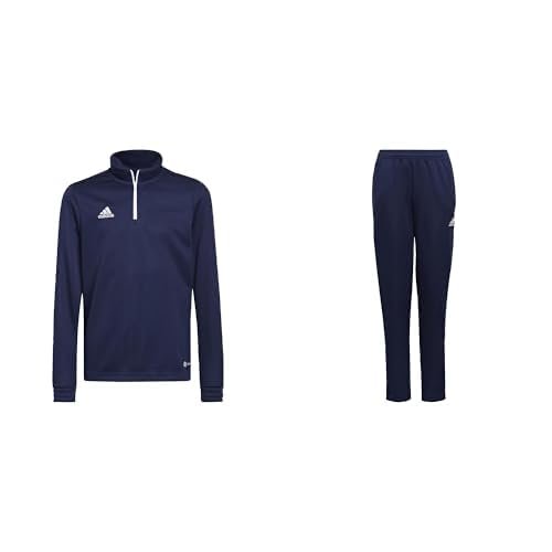 adidas ENTRADA22 TRAINING TOP AND TRAINING BOTTOMS YOUTH, Team Navy Blue 2, 5-6 Years